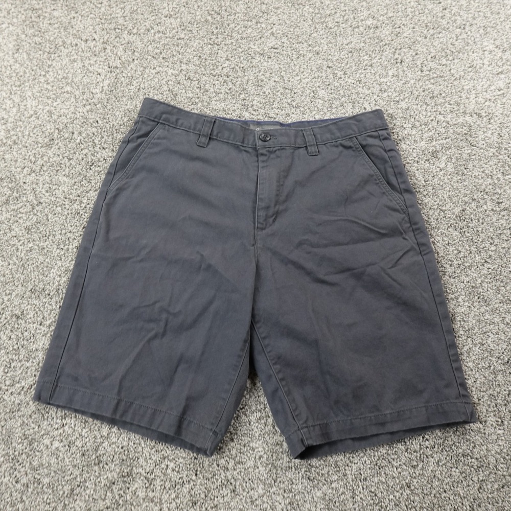 Eddie Bauer Shorts Mens 34 Gray Chino Hiking Outdoor Flat‎ Front Trail Camp Trek